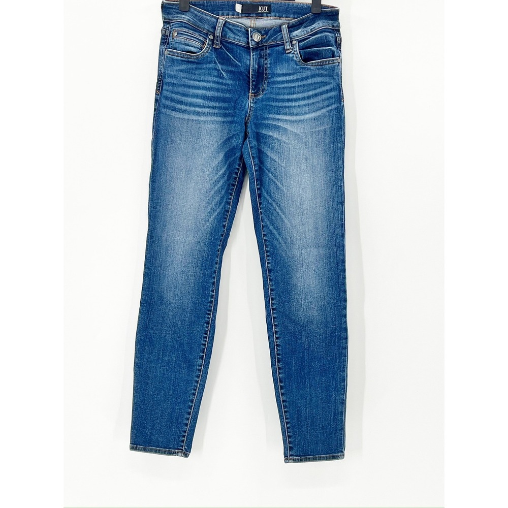 Kut from the Kloth Diana Skinny Jeans Womens 28 Blue Medium Wash Stretch